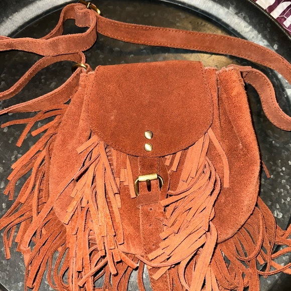 Ecote suede fring bag - Picture 2 of 5